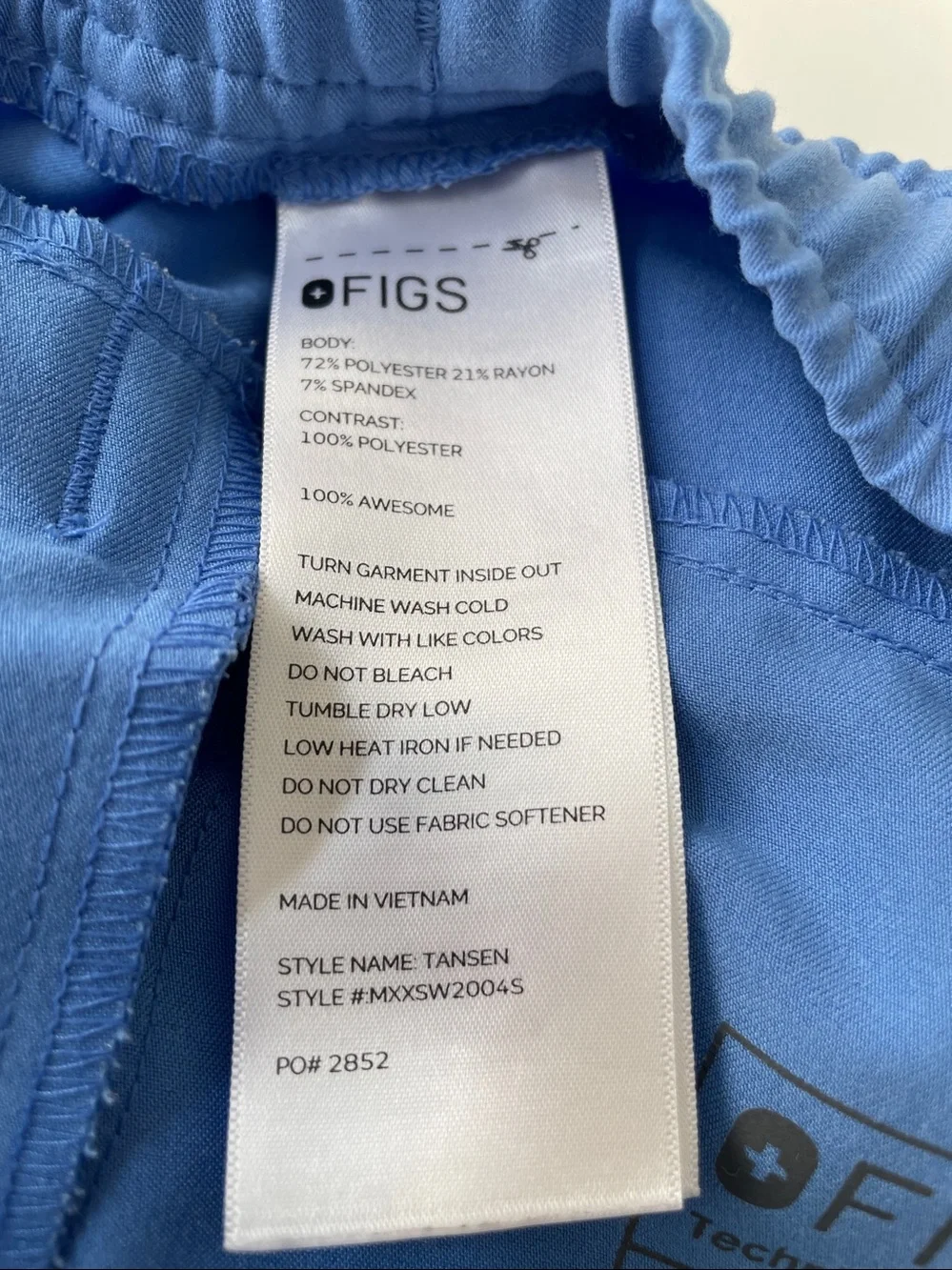 Men’s FIGS Tansen small blue jogger Scrub Pants